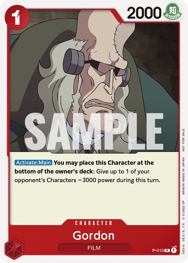 Gordon (One Piece Film Red) [One Piece Promotion Cards] | Deep Dive Games St. Marys