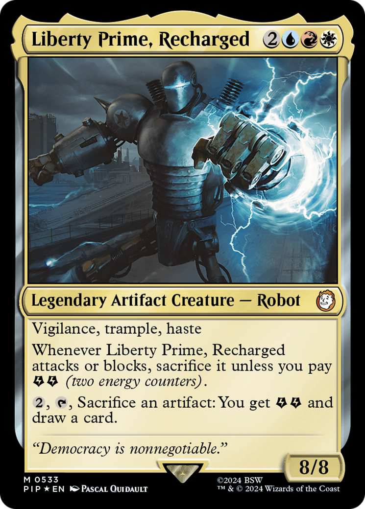 Liberty Prime, Recharged (Surge Foil) [Fallout] | Deep Dive Games St. Marys