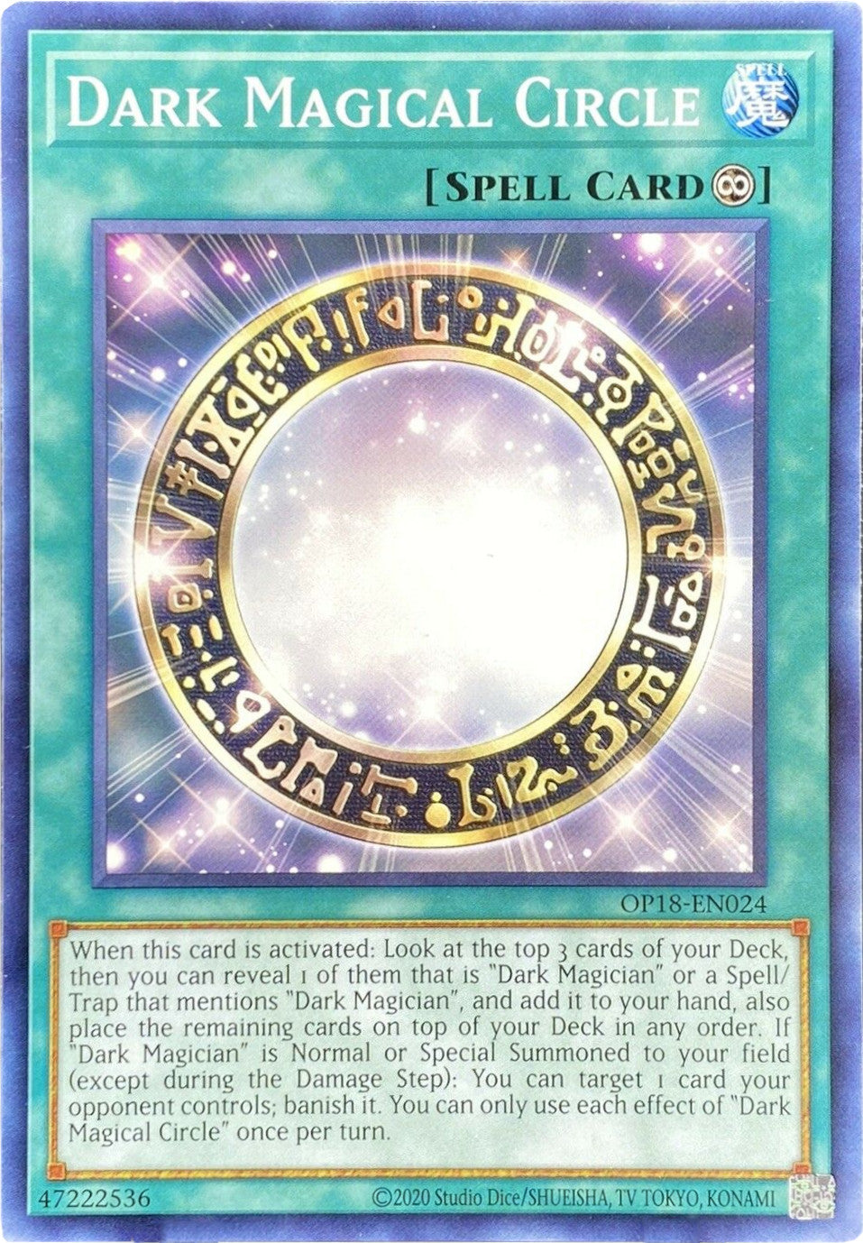 Dark Magical Circle [OP18-EN024] Common | Deep Dive Games St. Marys
