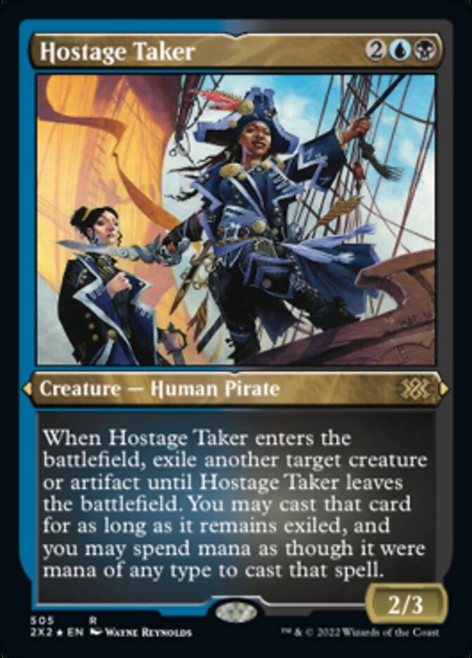 Hostage Taker (Foil Etched) [Double Masters 2022] | Deep Dive Games St. Marys