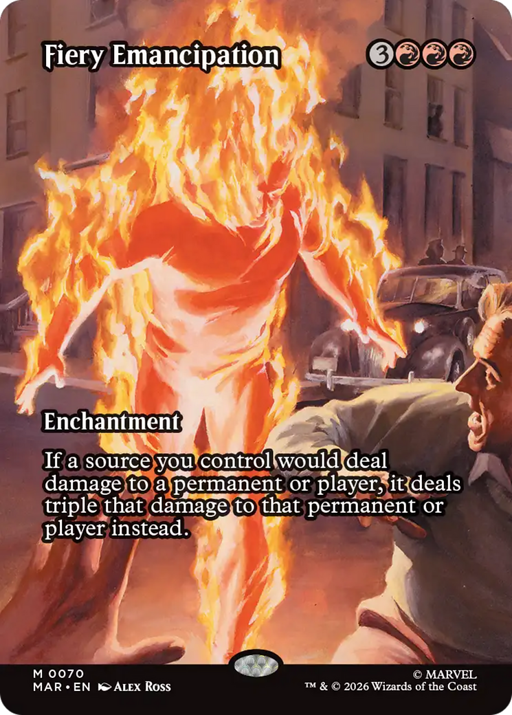 Fiery Emancipation (Borderless) [Marvel Universe: Eternal-Legal] | Deep Dive Games St. Marys