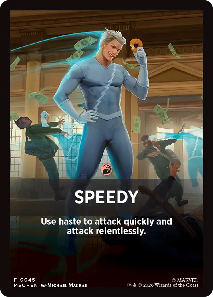 Speedy Theme Card [Marvel Super Heroes Commander] | Deep Dive Games St. Marys