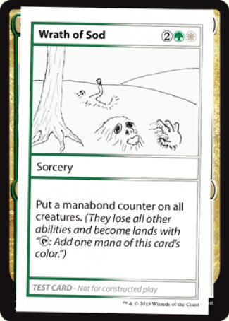 Wrath of Sod (2021 Edition) [Mystery Booster Playtest Cards] | Deep Dive Games St. Marys
