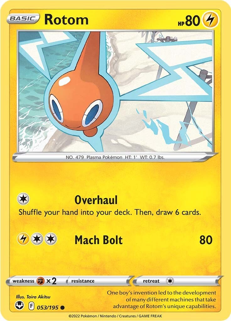 Rotom (053/195) [Sword & Shield: Silver Tempest] | Deep Dive Games St. Marys