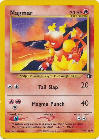 Magmar (40/111) [Neo Genesis Unlimited] | Deep Dive Games St. Marys