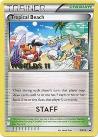 Tropical Beach (BW28) (Staff) [Black & White: Black Star Promos] | Deep Dive Games St. Marys