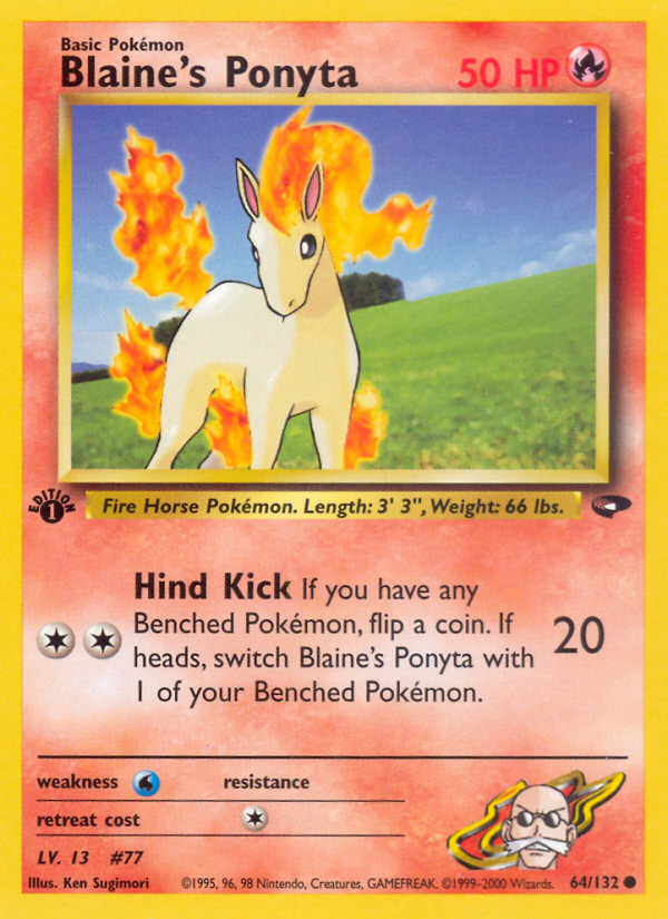 Blaine's Ponyta (64/132) [Gym Challenge 1st Edition] | Deep Dive Games St. Marys