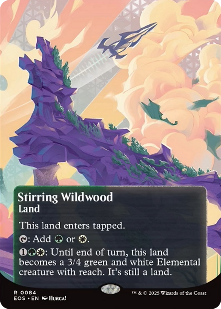 Stirring Wildwood (0084) (Borderless) [Edge of Eternities: Stellar Sights] | Deep Dive Games St. Marys