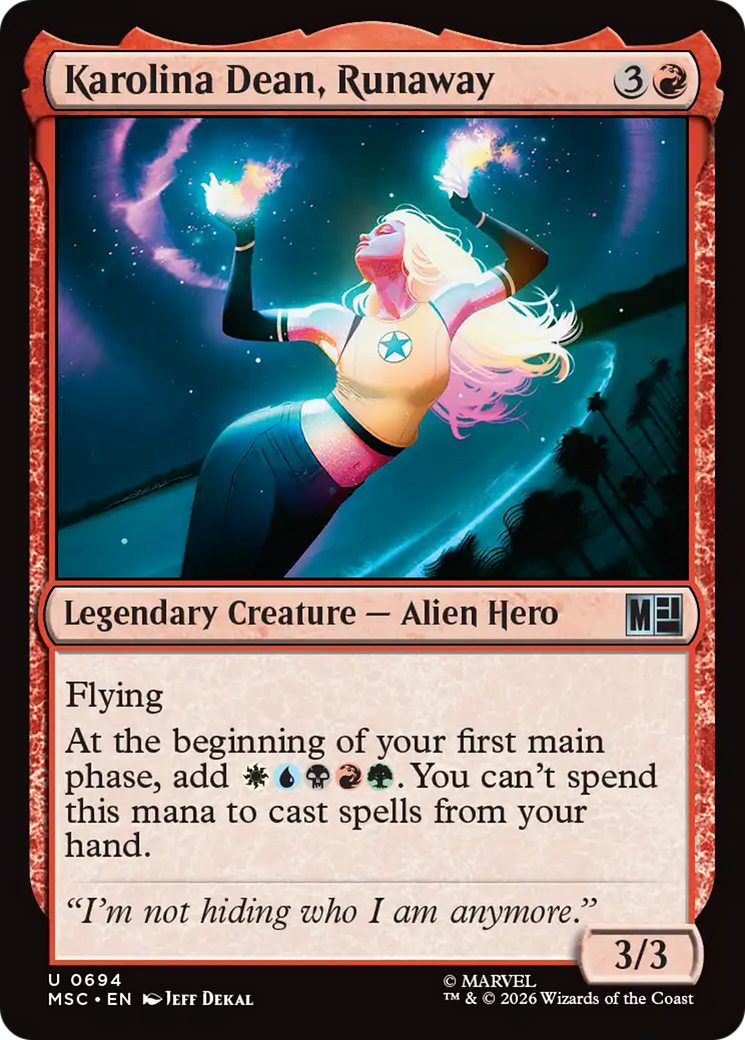 Karolina Dean, Runaway [Marvel Super Heroes Commander] | Deep Dive Games St. Marys