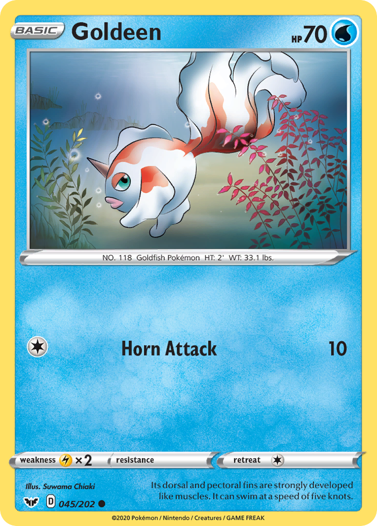 Goldeen (045/202) [Sword & Shield: Base Set] | Deep Dive Games St. Marys