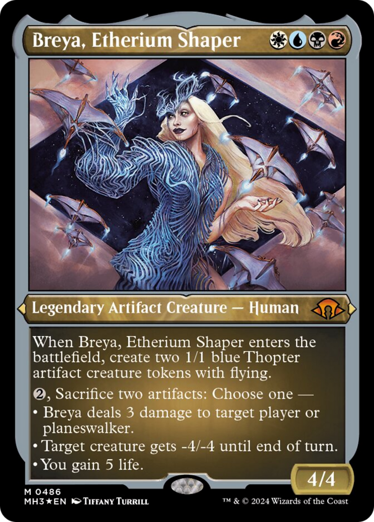 Breya, Etherium Shaper (Foil Etched) [Modern Horizons 3] | Deep Dive Games St. Marys