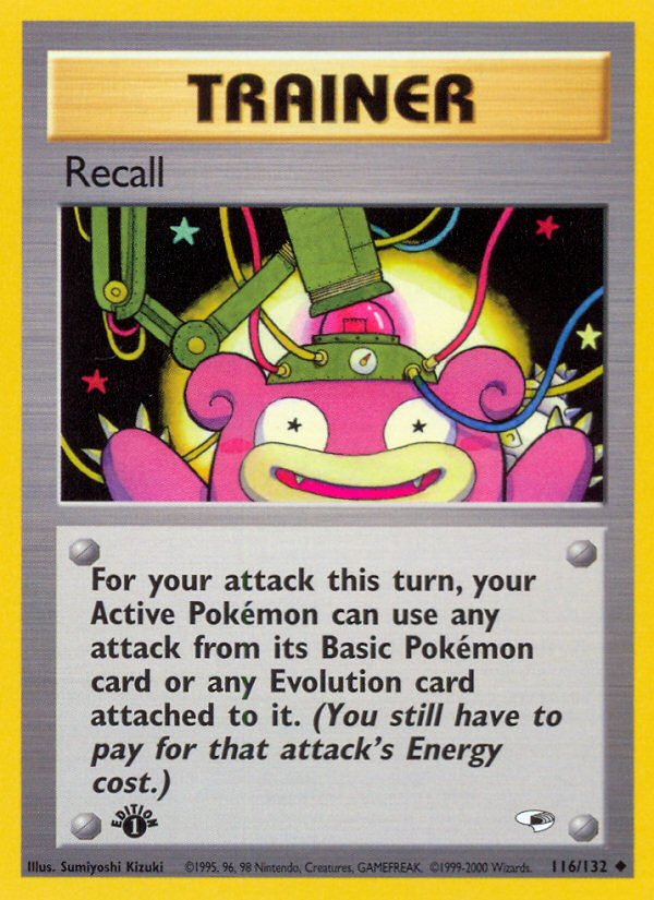 Recall (116/132) [Gym Heroes 1st Edition] | Deep Dive Games St. Marys