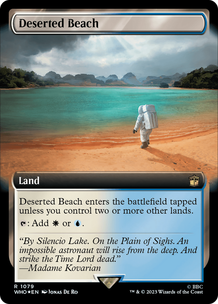 Deserted Beach (Extended Art) (Surge Foil) [Doctor Who] | Deep Dive Games St. Marys