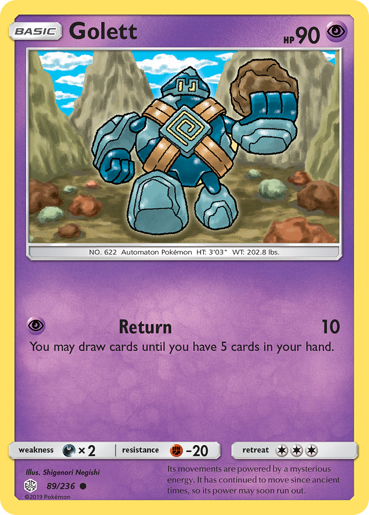 Golett (89/236) [Sun & Moon: Cosmic Eclipse] | Deep Dive Games St. Marys