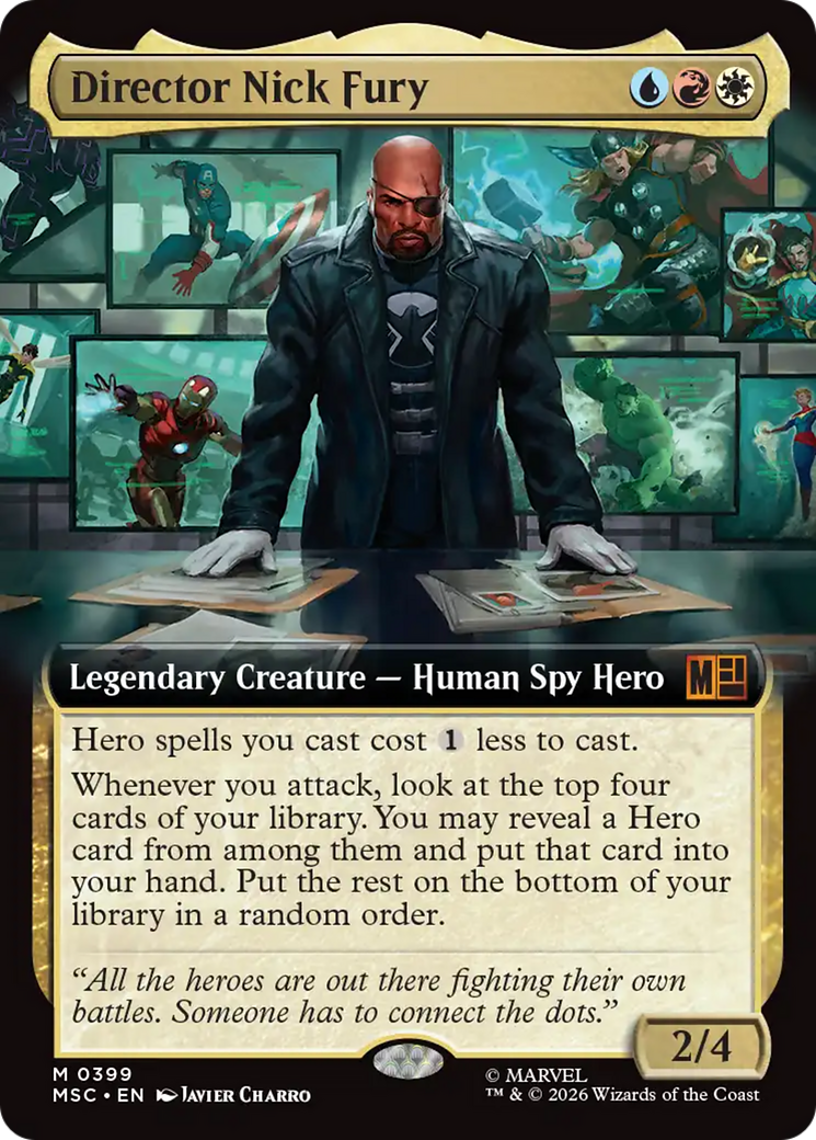 Director Nick Fury (Extended Art) [Marvel Super Heroes Commander] | Deep Dive Games St. Marys