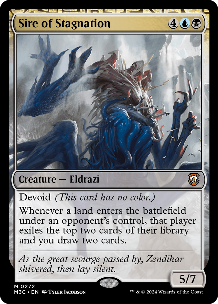 Sire of Stagnation (Ripple Foil) [Modern Horizons 3 Commander] | Deep Dive Games St. Marys