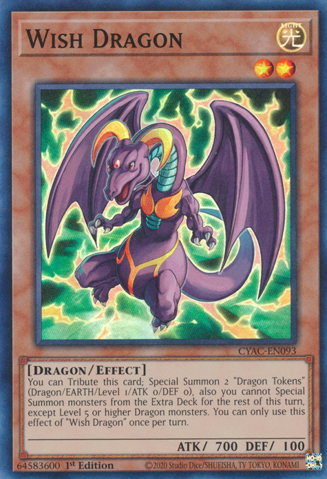 Wish Dragon [CYAC-EN093] Super Rare | Deep Dive Games St. Marys