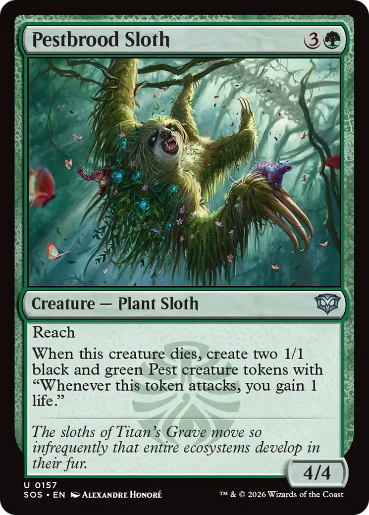 Pestbrood Sloth [Secrets of Strixhaven] | Deep Dive Games St. Marys