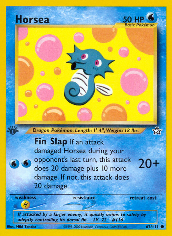 Horsea (62/111) [Neo Genesis 1st Edition] | Deep Dive Games St. Marys
