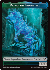 Beast // Primo, The Indivisible Double-Sided Token [Secrets of Strixhaven Commander Tokens] | Deep Dive Games St. Marys