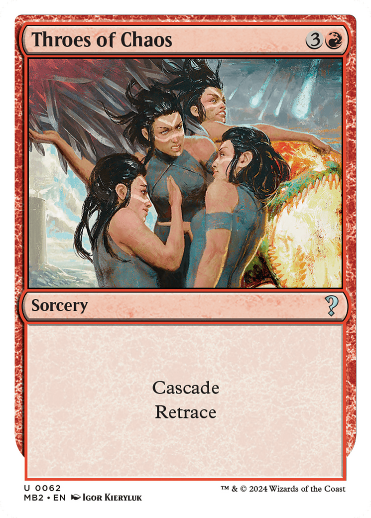 Throes of Chaos (White Border) [Mystery Booster 2] | Deep Dive Games St. Marys