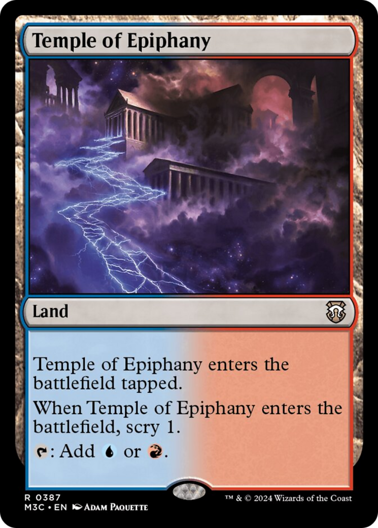 Temple of Epiphany [Modern Horizons 3 Commander] | Deep Dive Games St. Marys