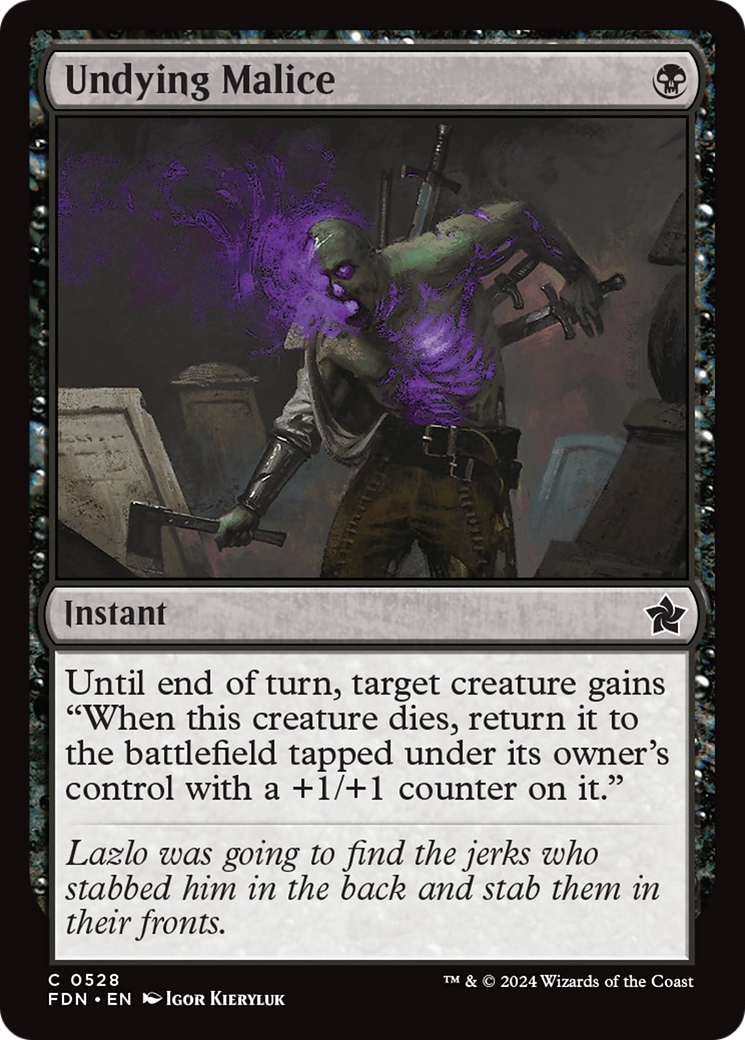 Undying Malice [Foundations] | Deep Dive Games St. Marys