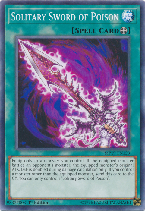 Solitary Sword of Poison [MP19-EN123] Common | Deep Dive Games St. Marys