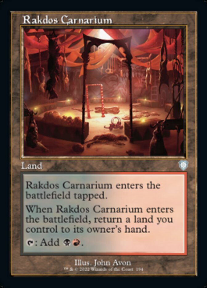Rakdos Carnarium (Retro) [The Brothers' War Commander] | Deep Dive Games St. Marys