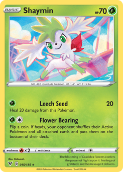 Shaymin (015/185) [Sword & Shield: Vivid Voltage] | Deep Dive Games St. Marys