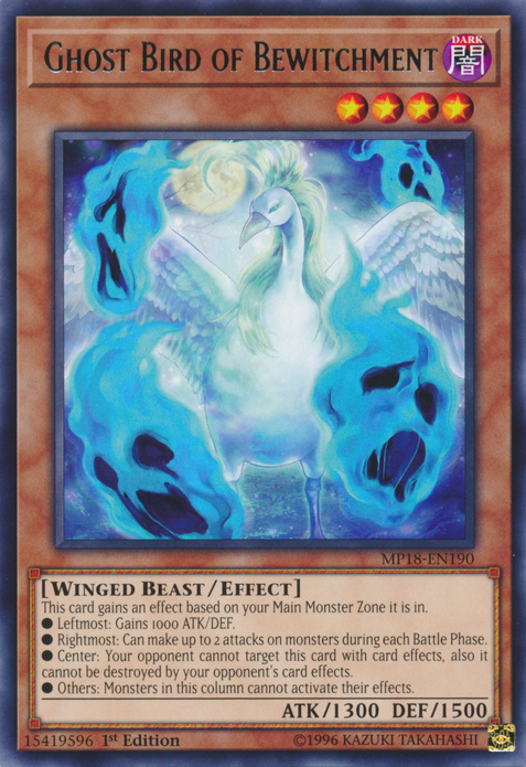 Ghost Bird of Bewitchment [MP18-EN190] Rare | Deep Dive Games St. Marys