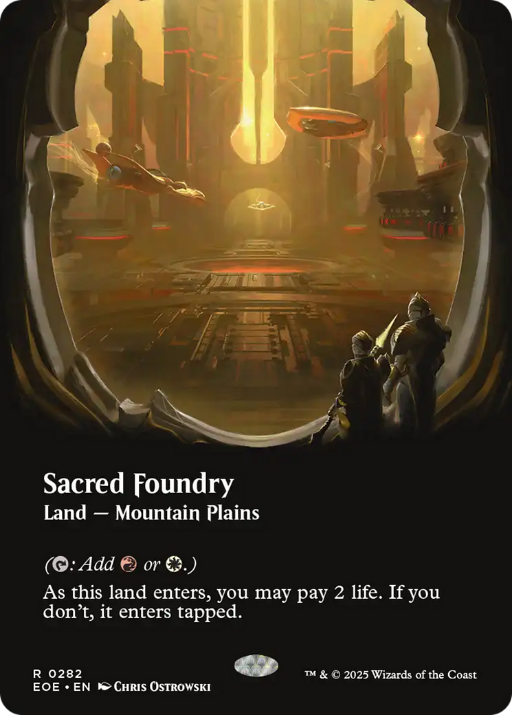 Sacred Foundry (Borderless) [Edge of Eternities] | Deep Dive Games St. Marys