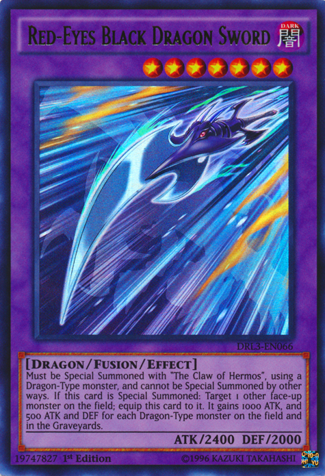 Red-Eyes Black Dragon Sword [DRL3-EN066] Ultra Rare | Deep Dive Games St. Marys