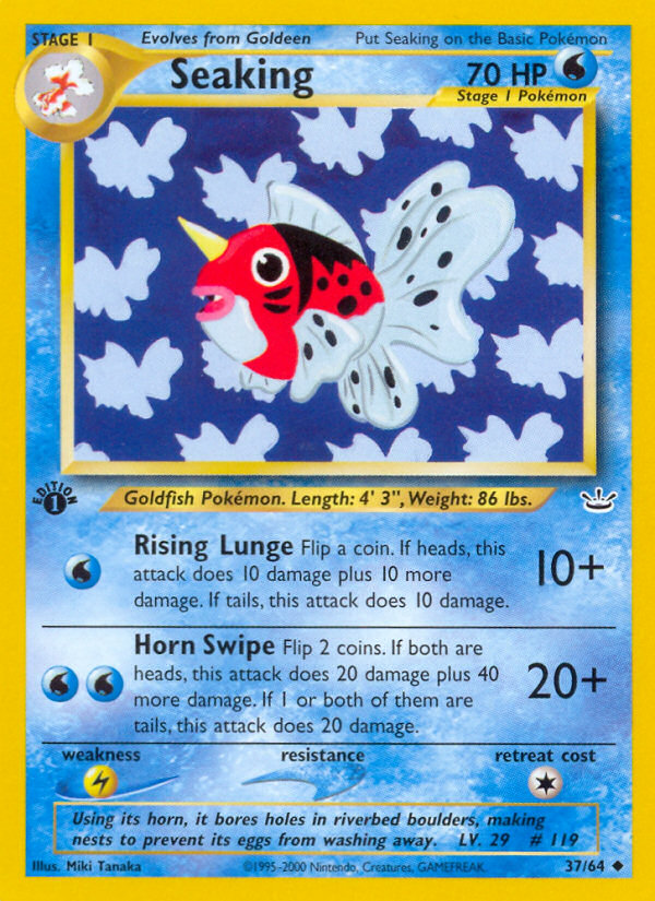 Seaking (37/64) [Neo Revelation 1st Edition] | Deep Dive Games St. Marys