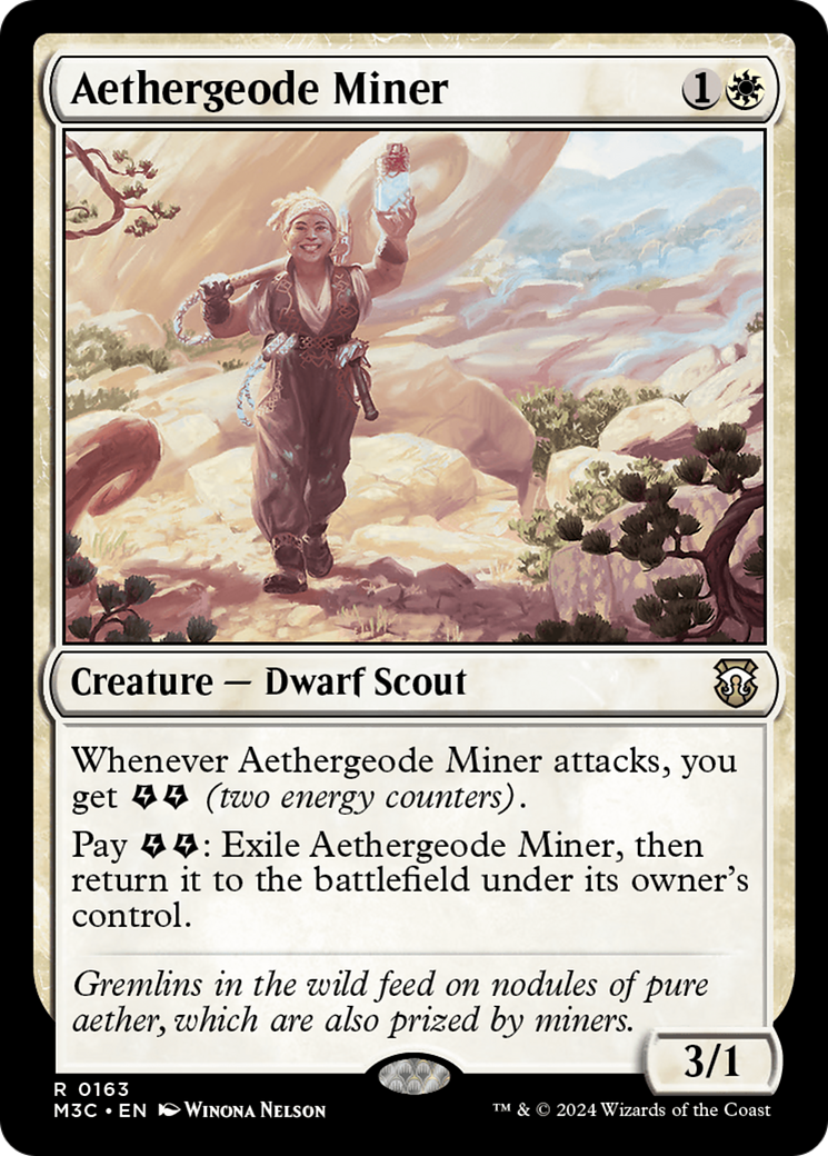Aethergeode Miner [Modern Horizons 3 Commander] | Deep Dive Games St. Marys