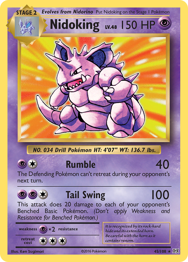 Nidoking (45/108) [XY: Evolutions] | Deep Dive Games St. Marys