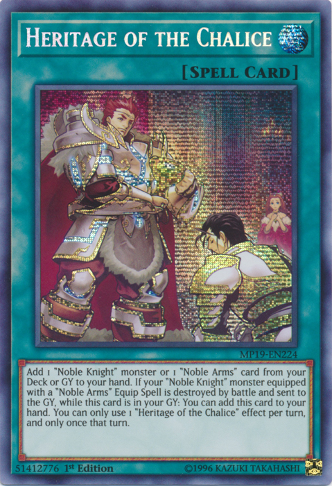 Heritage of the Chalice [MP19-EN224] Prismatic Secret Rare | Deep Dive Games St. Marys
