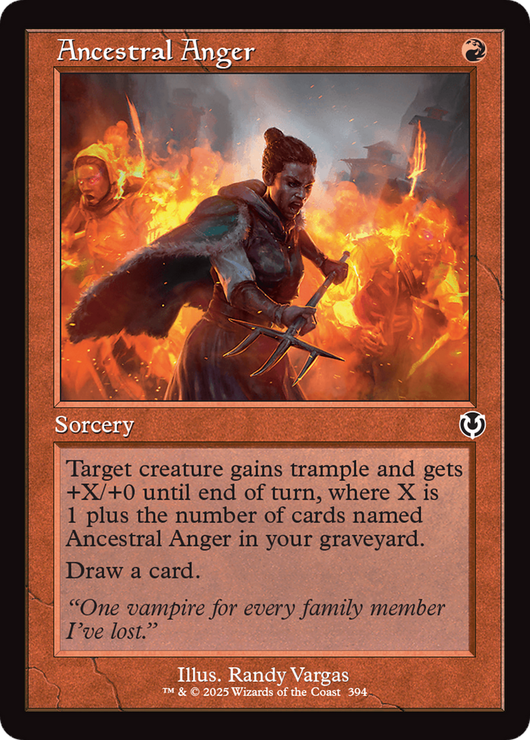 Ancestral Anger (Retro Frame) [Innistrad Remastered] | Deep Dive Games St. Marys