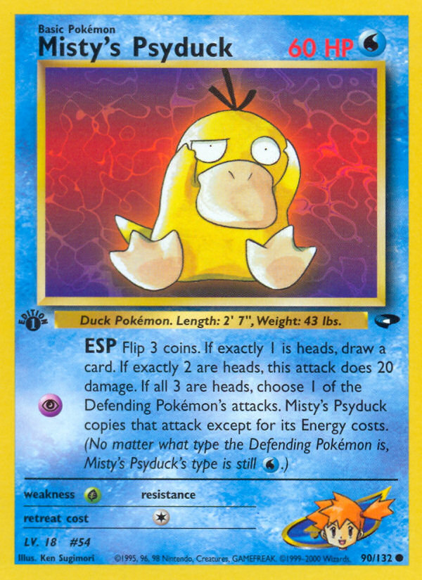 Misty's Psyduck (90/132) [Gym Challenge 1st Edition] | Deep Dive Games St. Marys
