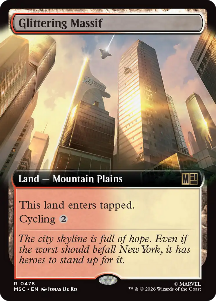 Glittering Massif (Extended Art) [Marvel Super Heroes Commander] | Deep Dive Games St. Marys