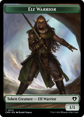 Elf Warrior // Cleric Double-Sided Token [Commander Masters Tokens] | Deep Dive Games St. Marys