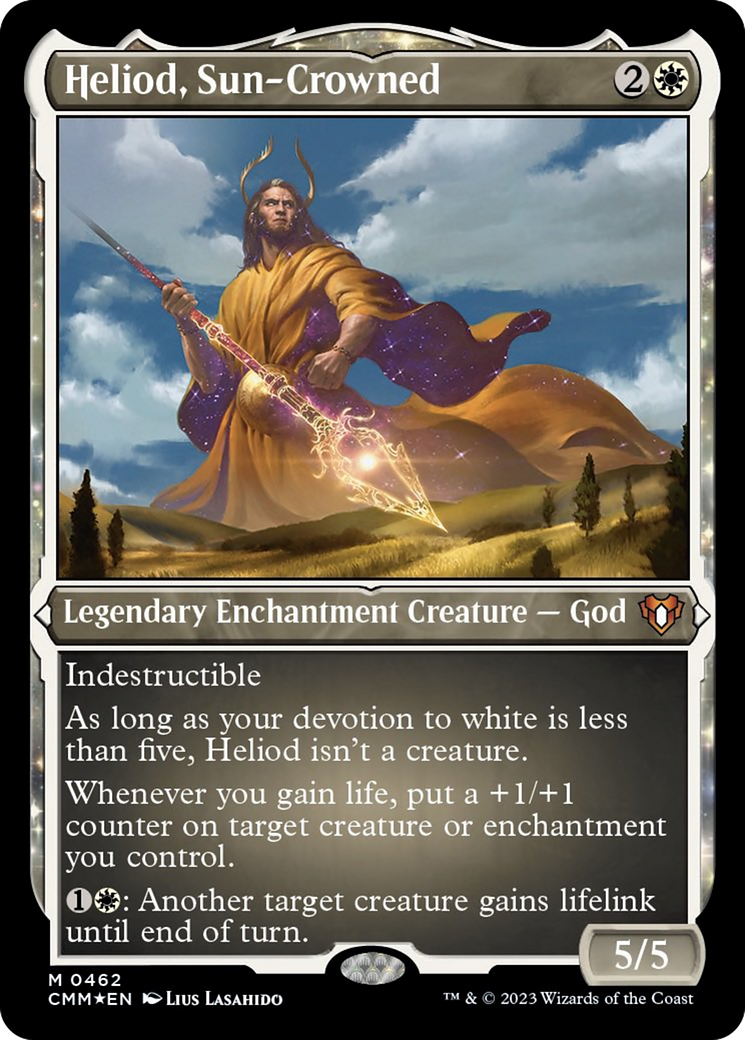 Heliod, Sun-Crowned (Foil Etched) [Commander Masters] | Deep Dive Games St. Marys