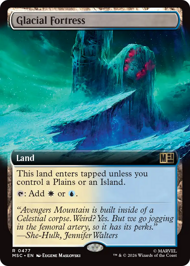 Glacial Fortress (Extended Art) [Marvel Super Heroes Commander] | Deep Dive Games St. Marys