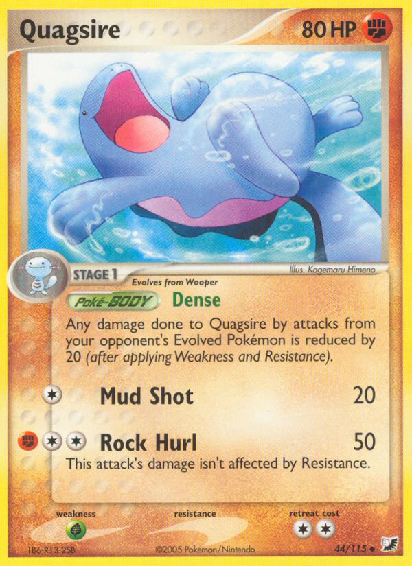 Quagsire (44/115) [EX: Unseen Forces] | Deep Dive Games St. Marys