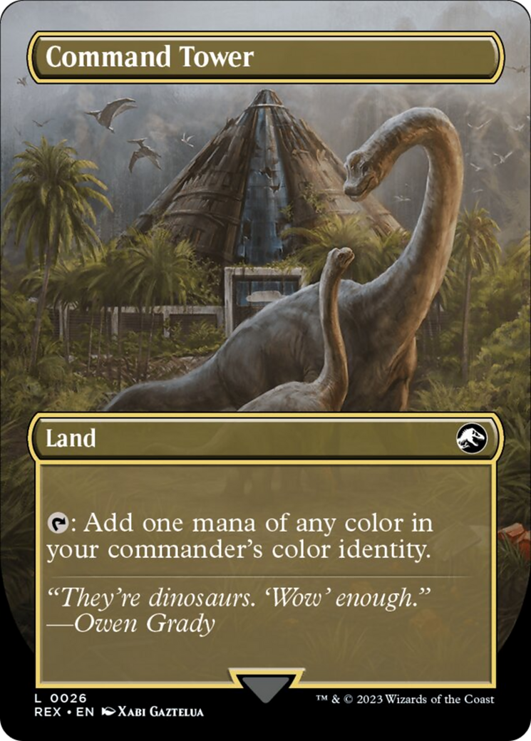 Command Tower // Command Tower (Borderless) [Jurassic World Collection] | Deep Dive Games St. Marys