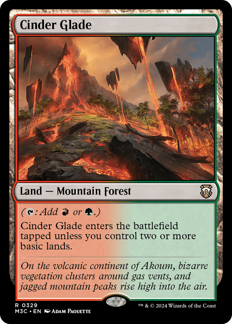 Cinder Glade [Modern Horizons 3 Commander] | Deep Dive Games St. Marys