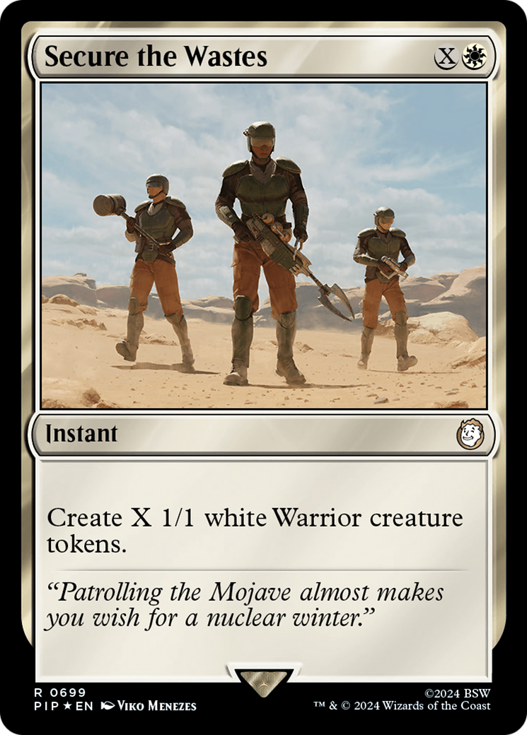 Secure the Wastes (Surge Foil) [Fallout] | Deep Dive Games St. Marys