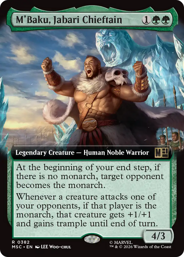 M'Baku, Jabari Chieftain (Extended Art) [Marvel Super Heroes Commander] | Deep Dive Games St. Marys