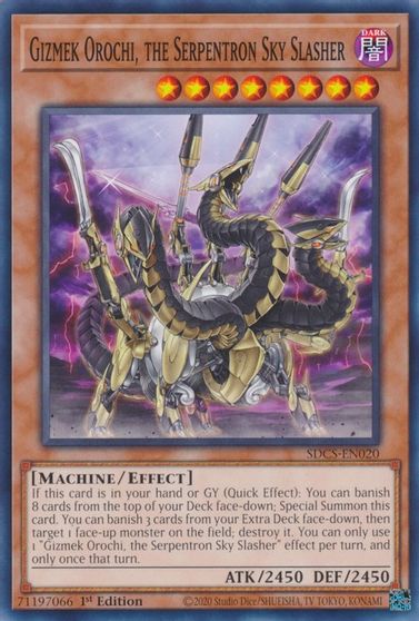 Gizmek Orochi, the Serpentron Sky Slasher [SDCS-EN020] Common | Deep Dive Games St. Marys