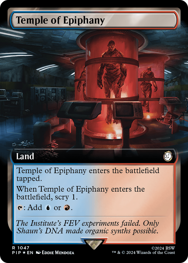Temple of Epiphany (Extended Art) (Surge Foil) [Fallout] | Deep Dive Games St. Marys